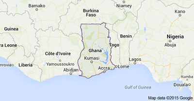 Map of Ghana 